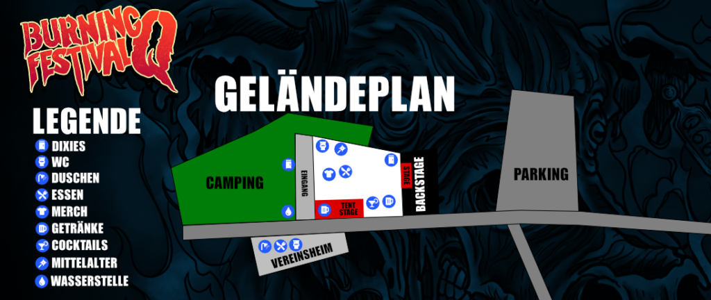 Geländeplan des Festivalgeländes